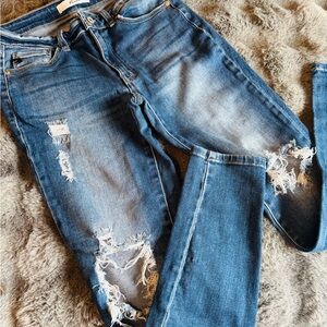KanCan Women’s Distressed Skinny Jeans Size 9/28